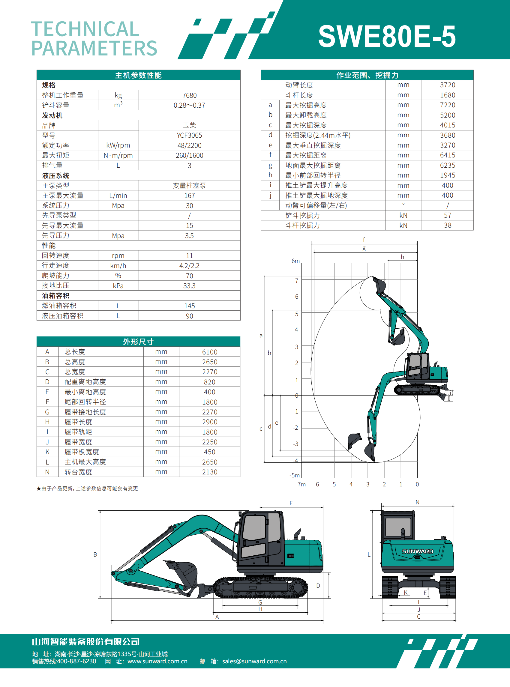 SWE80E-5 小型挖掘机